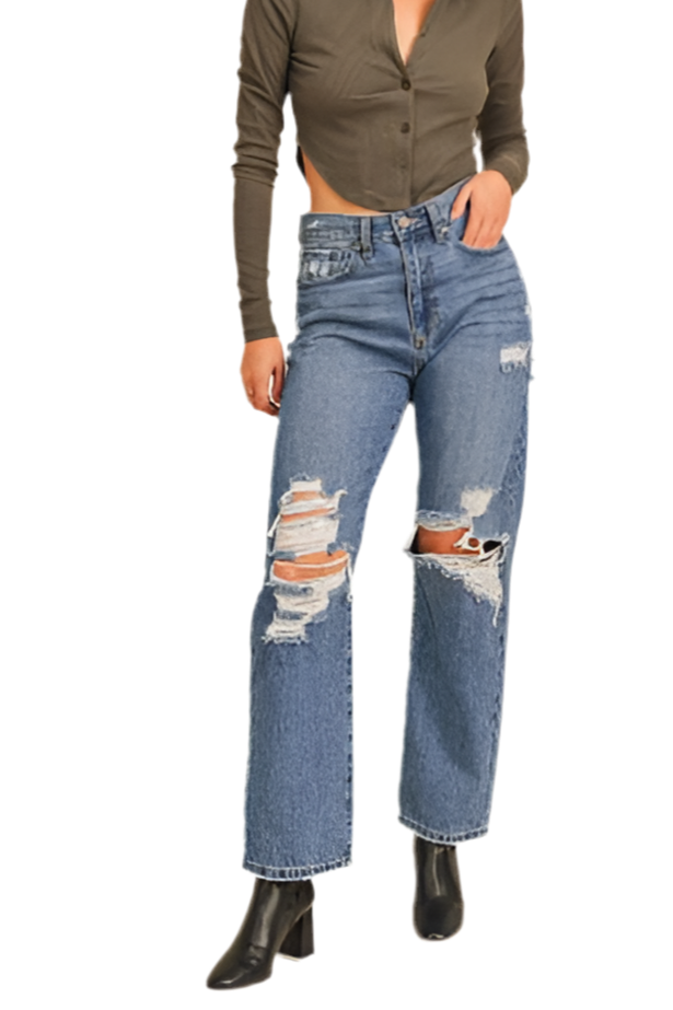 “JUNE” HIGH RISE DAD JEANS