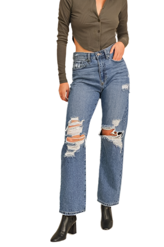 “JUNE” HIGH RISE DAD JEANS