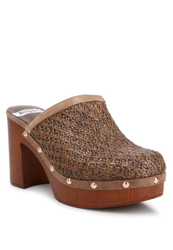 “JAYDEN” Platform Clogs