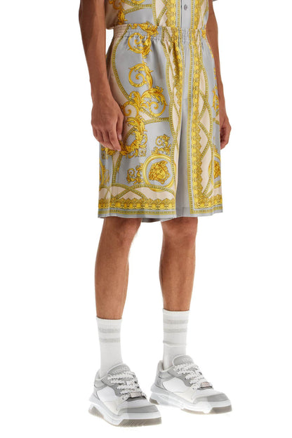 Versace Versace silk bermuda shorts 'cup of