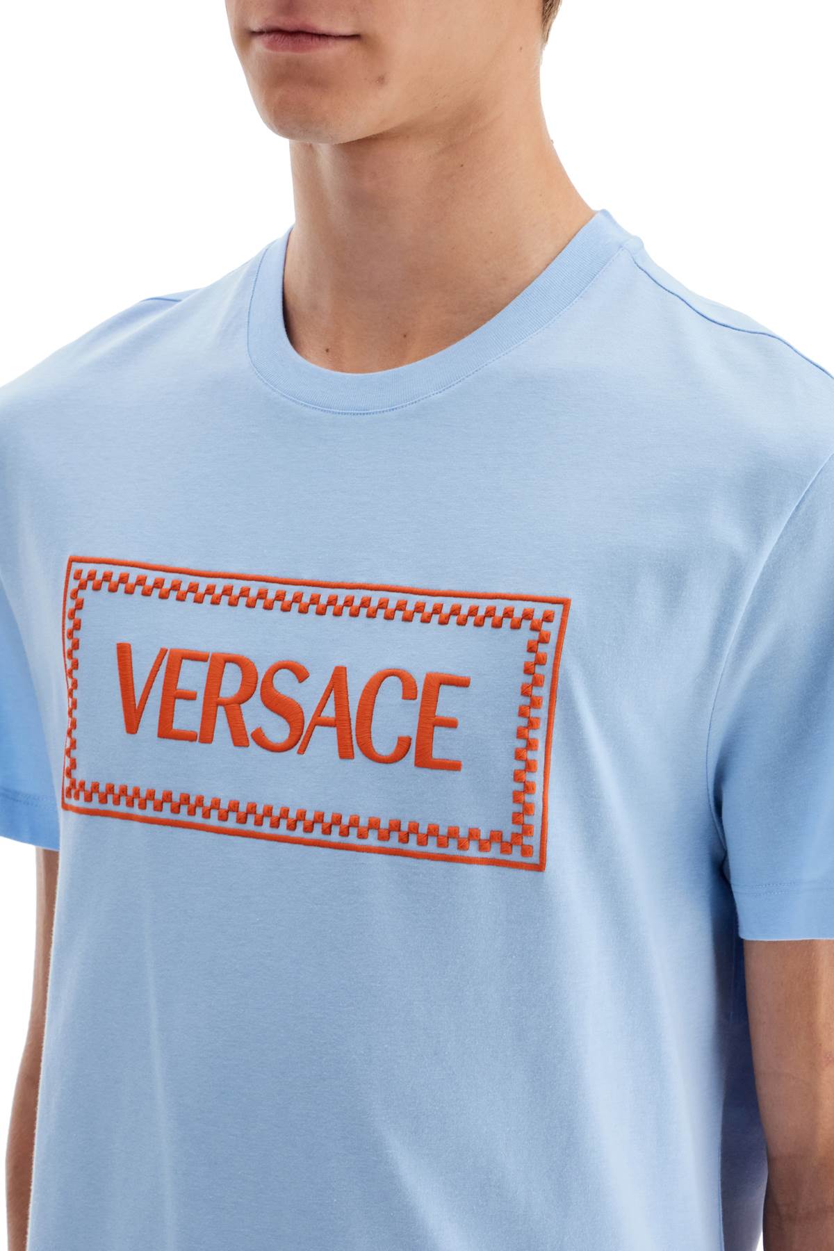 Versace Versace embroidered logo t-shirt