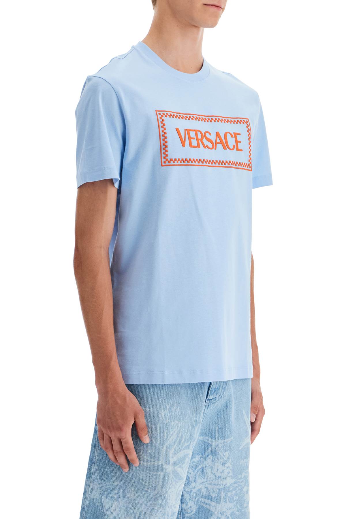 Versace Versace embroidered logo t-shirt