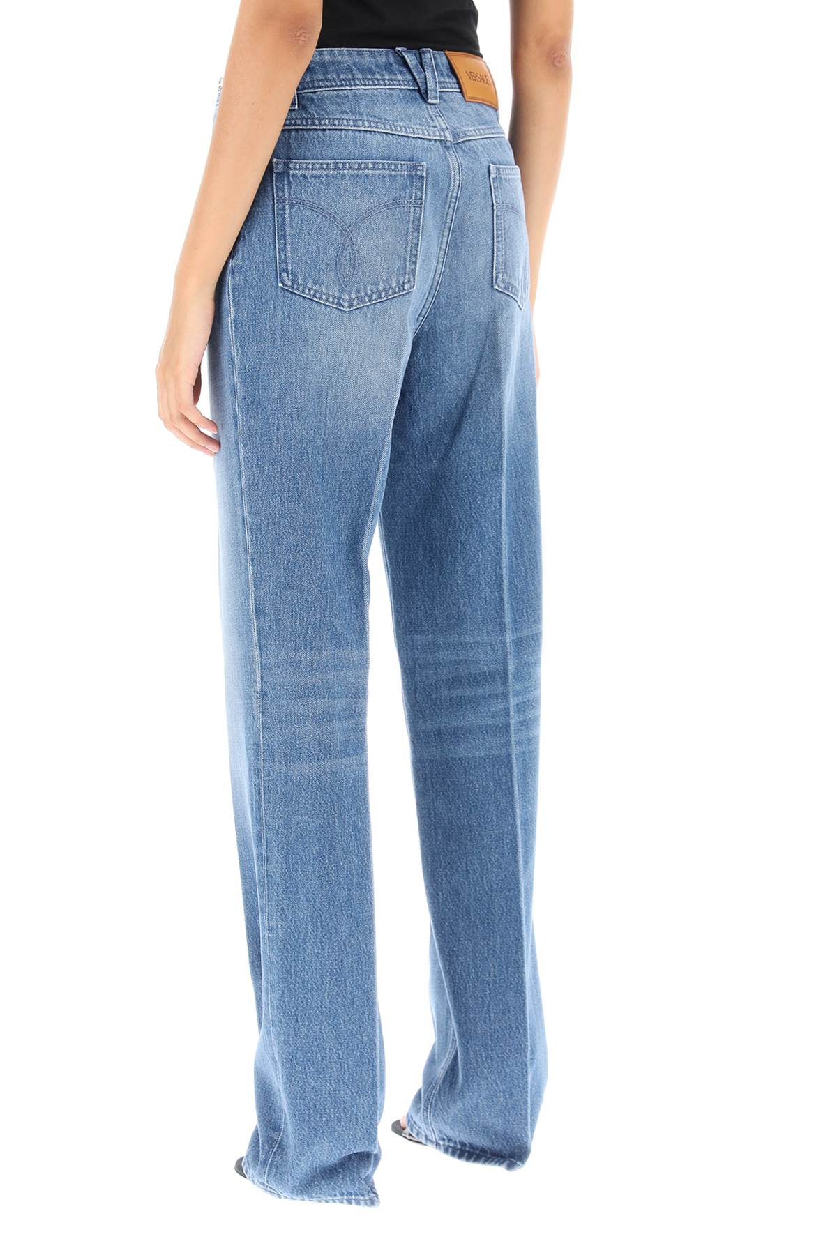 Versace Versace boyfriend jeans with tailored crease