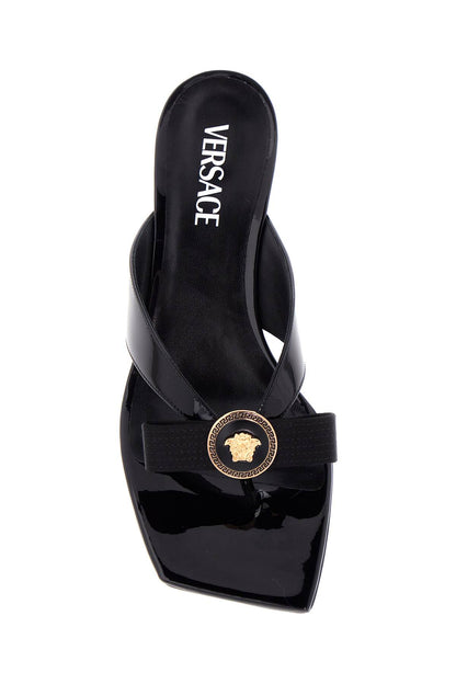 Versace Versace gianni ribbon thong mules