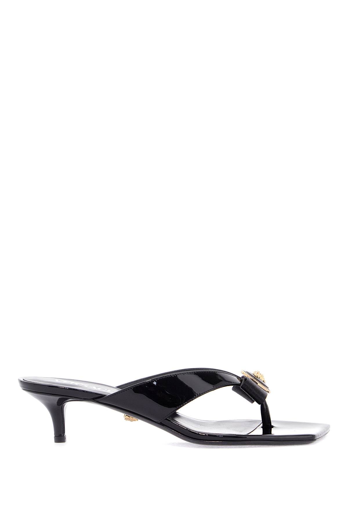 Versace Versace gianni ribbon thong mules