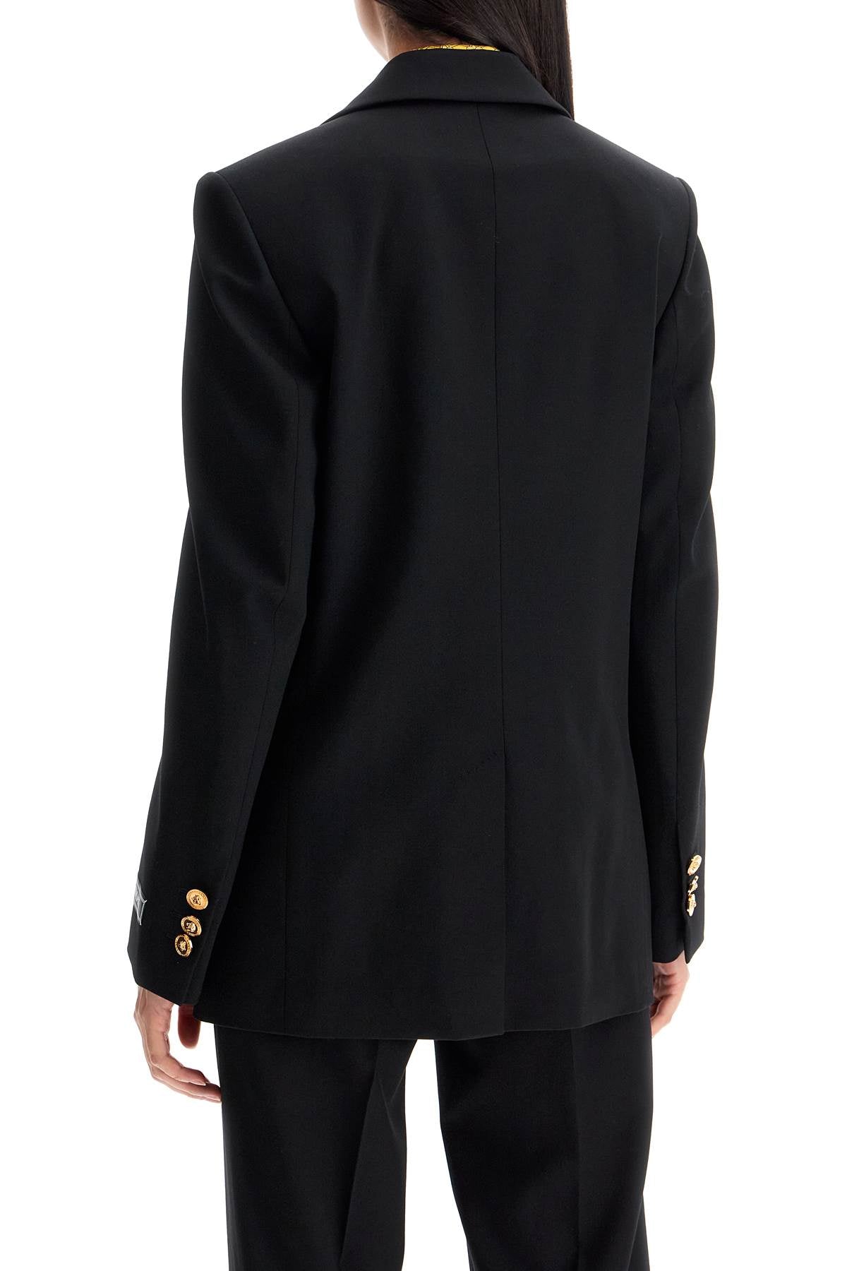 Versace Versace single-breasted wool stretch blazer