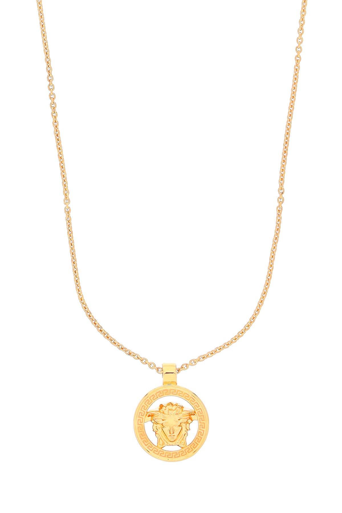 Versace Versace men's lion head round gold adjustable necklace