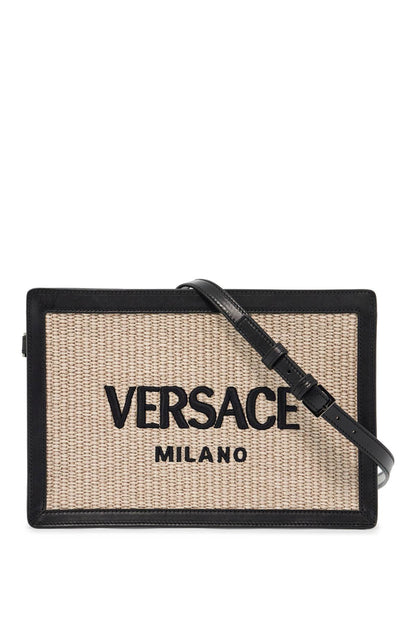 Versace Versace raffia pouch for