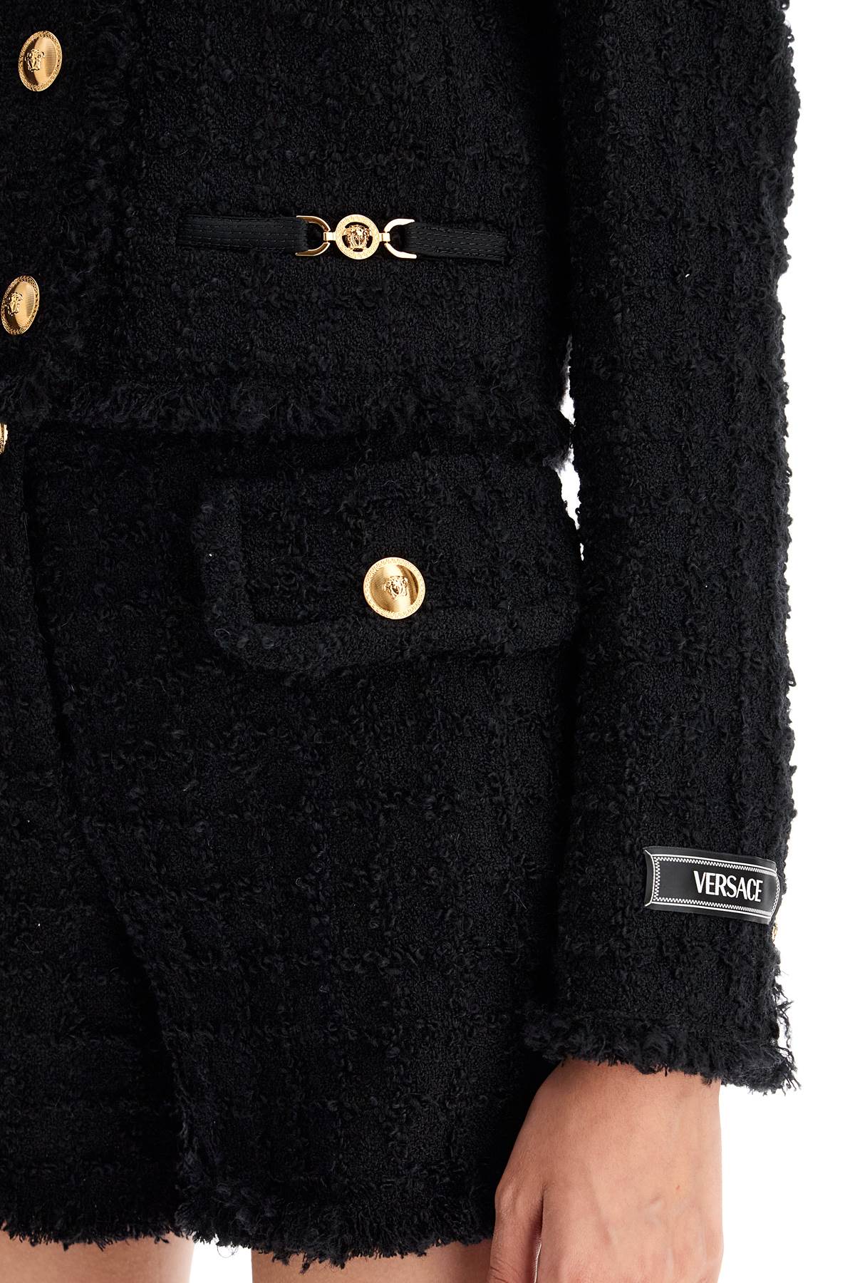 Versace Versace short tweed heritage jacket