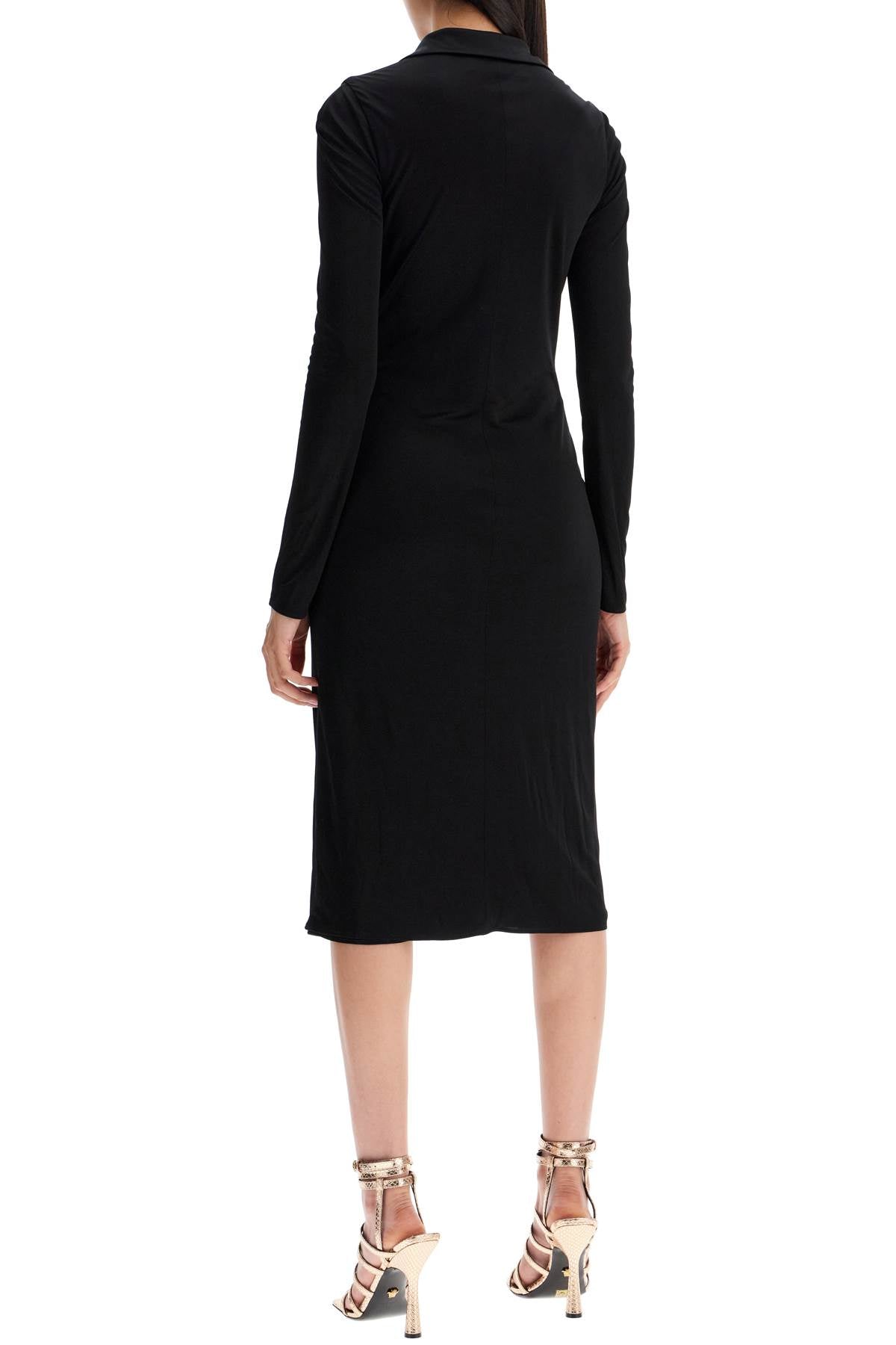 Versace Versace draped jersey dress with