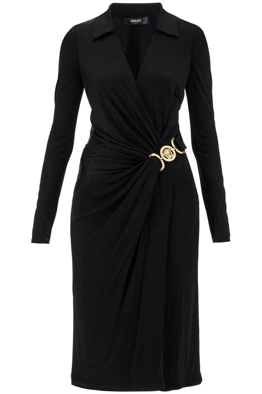 Versace Versace draped jersey dress with