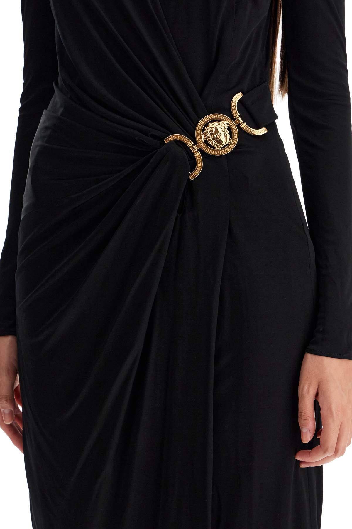 Versace Versace draped jersey dress with