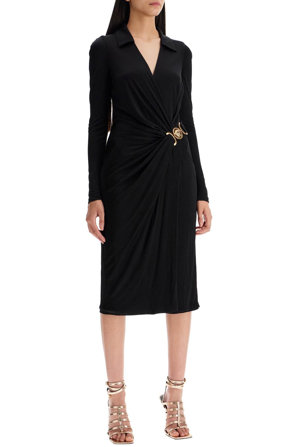 Versace Versace draped jersey dress with