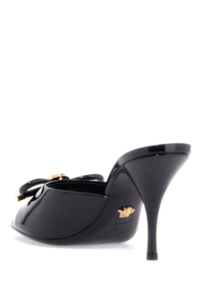 Versace Versace 'opera bow patent leather mules