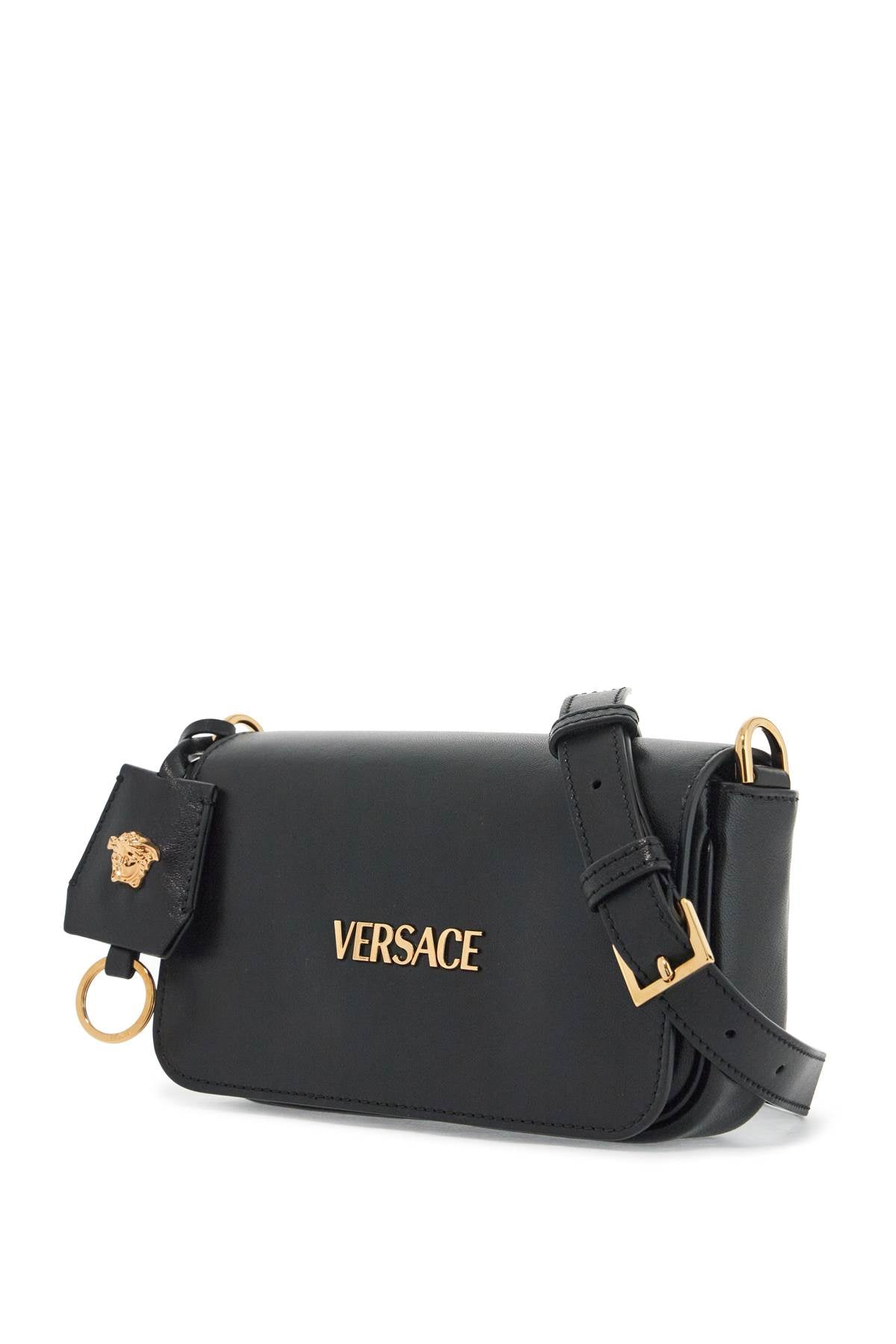 Versace mini versace nappa leather tag hand