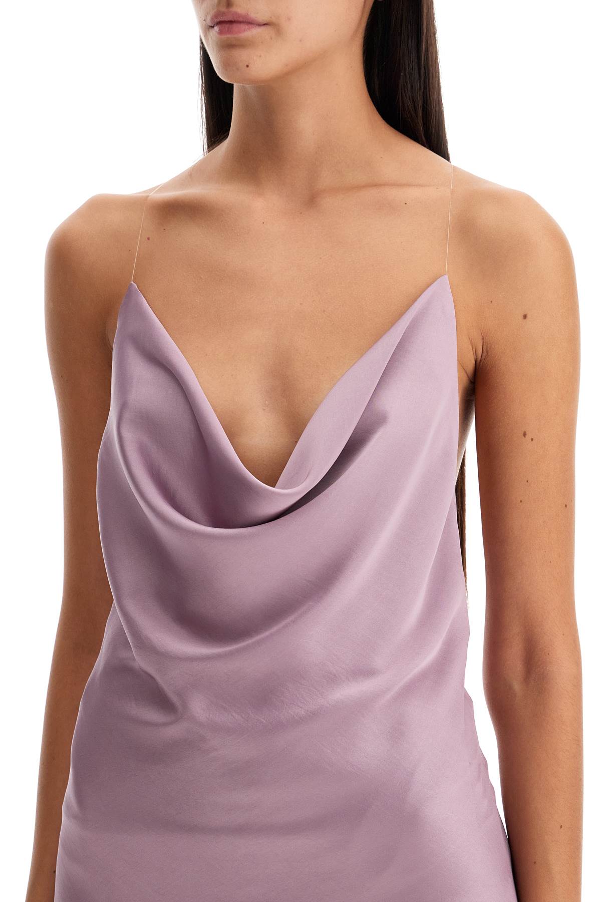 Y Project Y Project mini satin slip dress with spaghetti straps