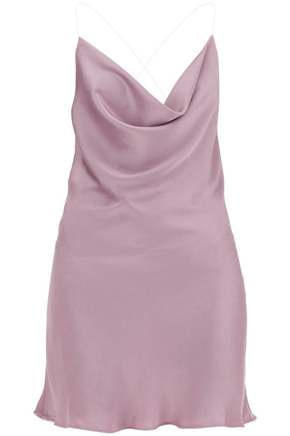 Y Project Y Project mini satin slip dress with spaghetti straps