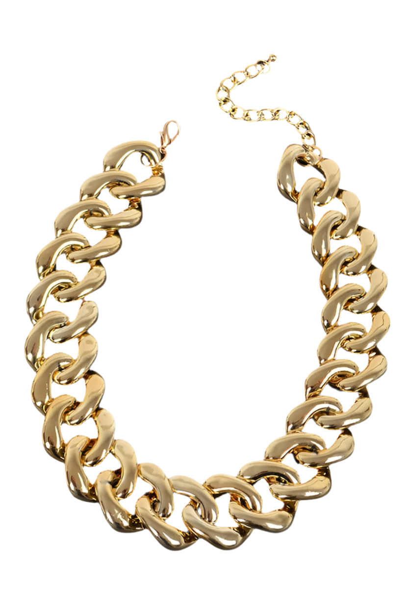 Oversize Chunky Chain Collar Necklace