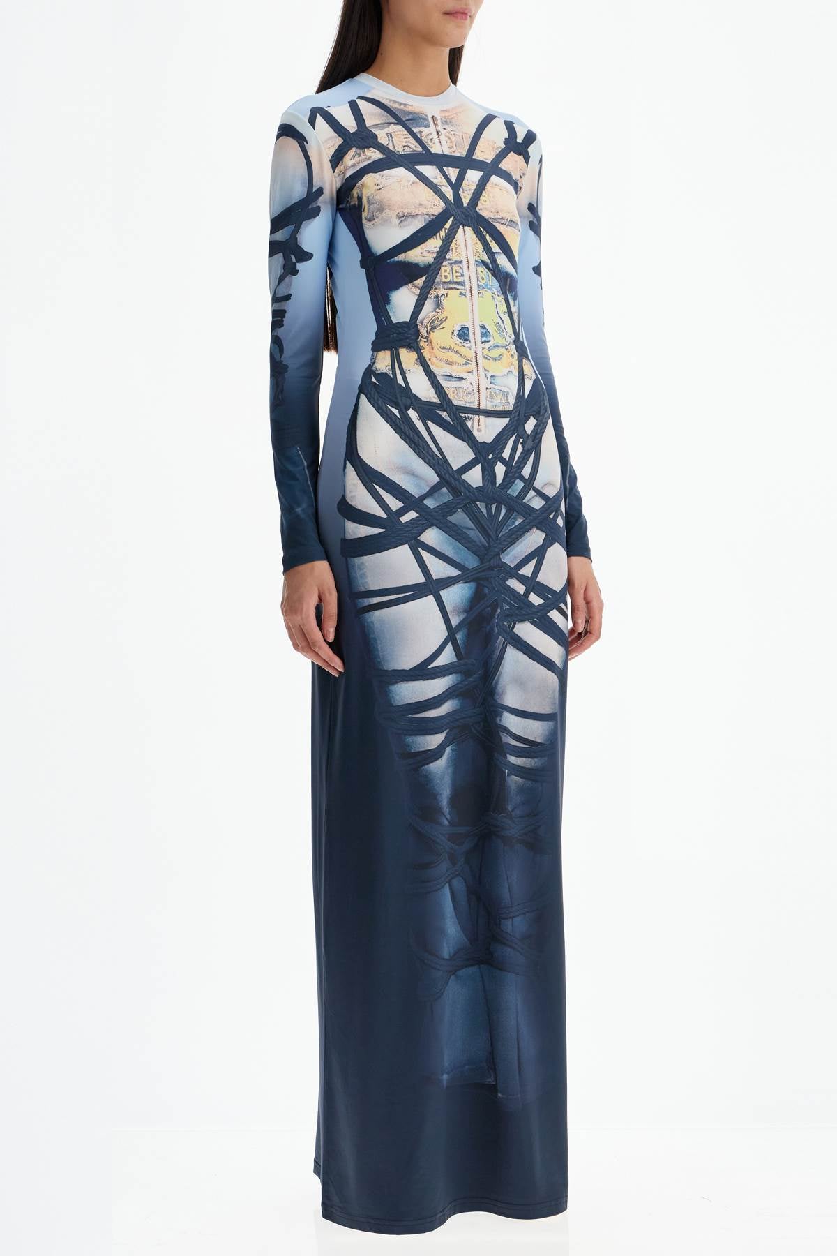 Y Project Y Project long bondage print dress