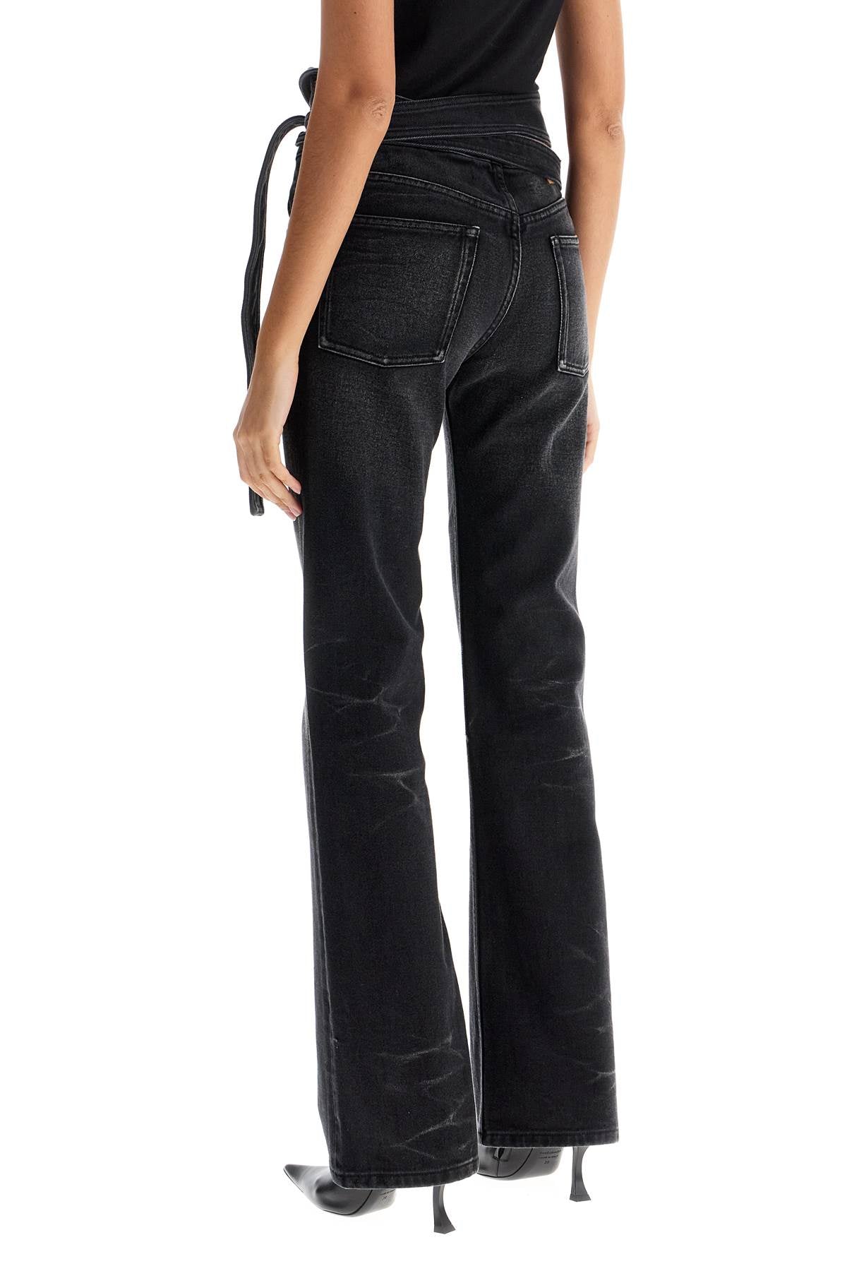 Y Project Y Project bootcut jeans with criss-cross