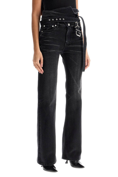 Y Project Y Project bootcut jeans with criss-cross