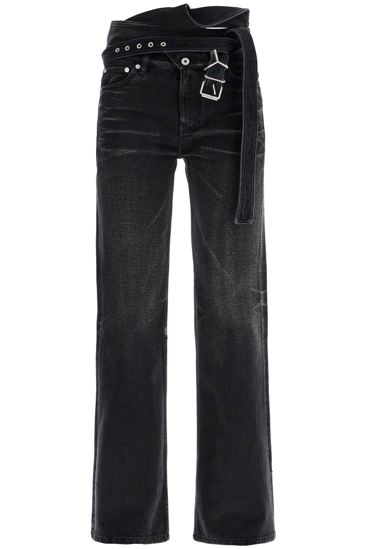 Y Project Y Project bootcut jeans with criss-cross