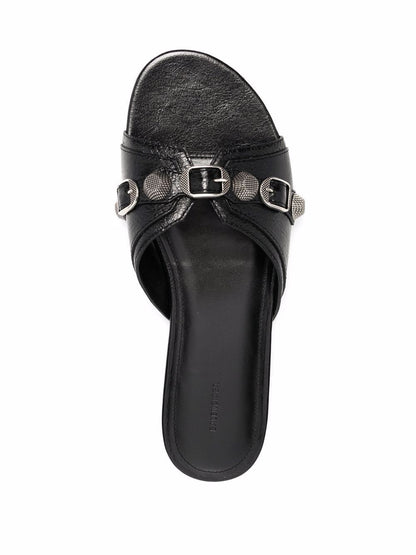 Balenciaga Cagole leather sandals