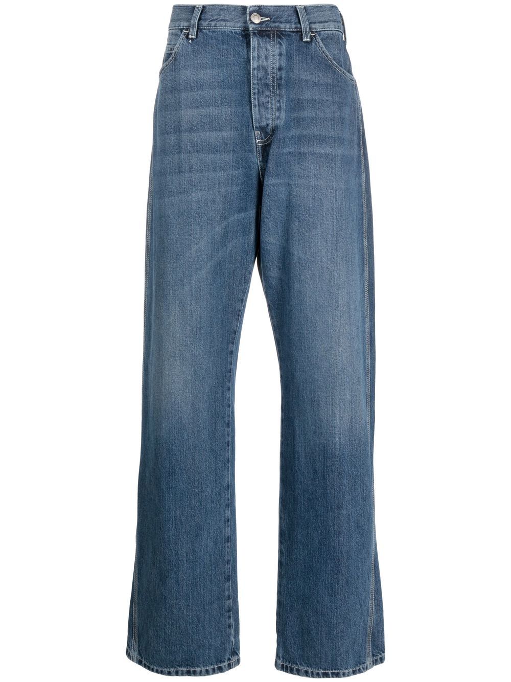 Alexander Mcqueen wide-leg panelled jeans