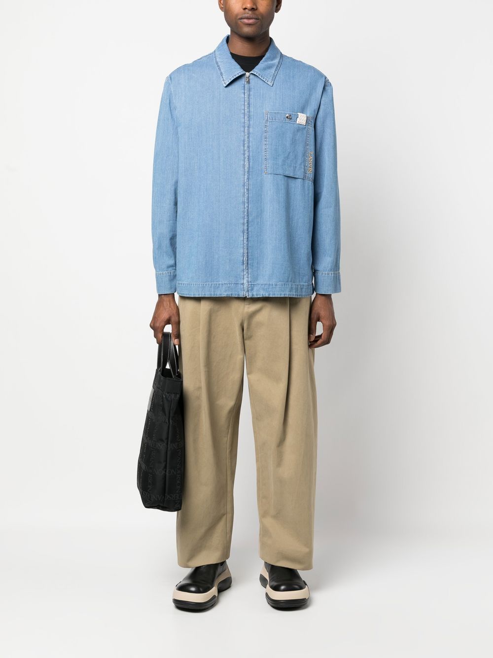 Lanvin Shirts Clear Blue