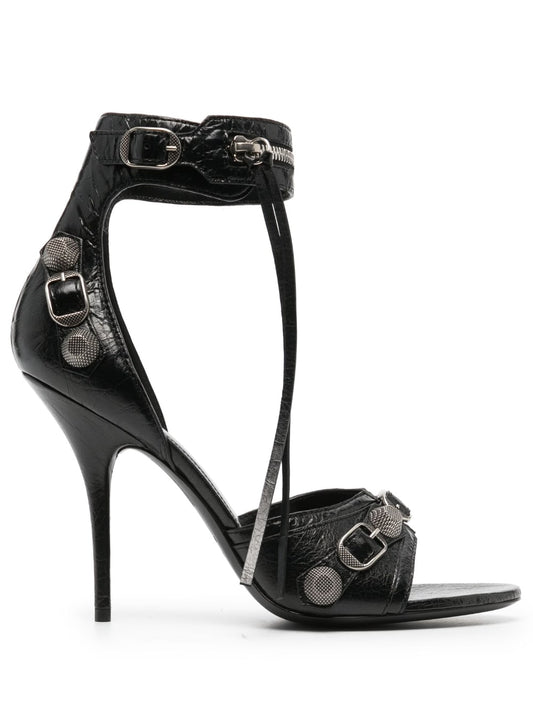 Balenciaga Cagole 110mm leather sandals