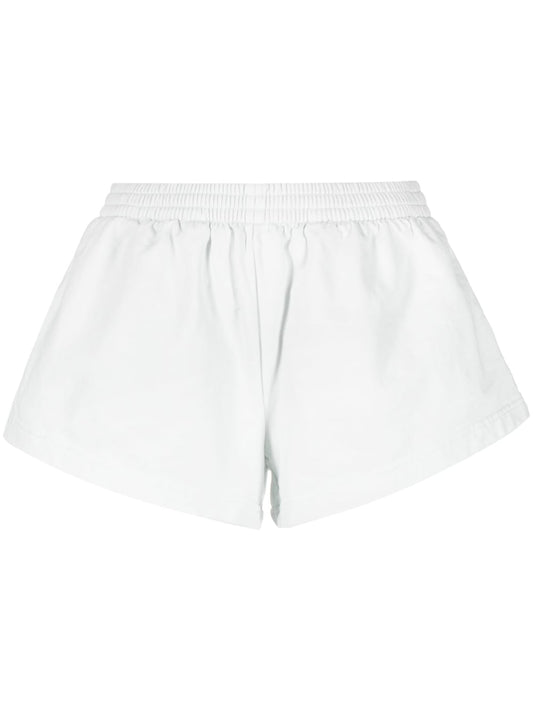 Balenciaga flared elasticated-waist shorts