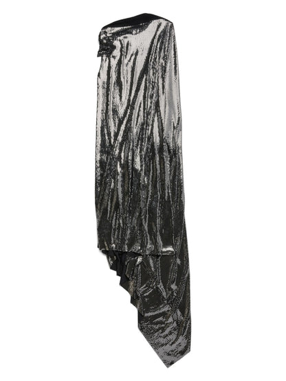 Balenciaga Metallic Effect Midi Dress