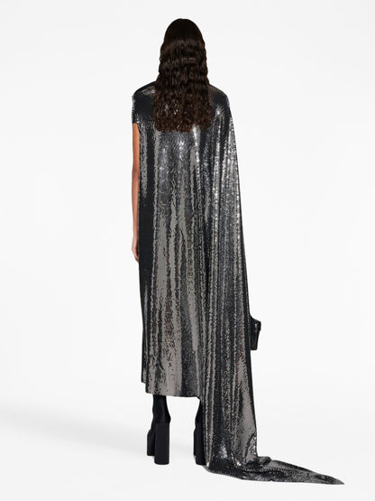 Balenciaga Metallic Effect Midi Dress