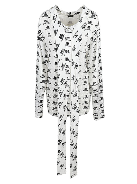 Balenciaga printed blouse