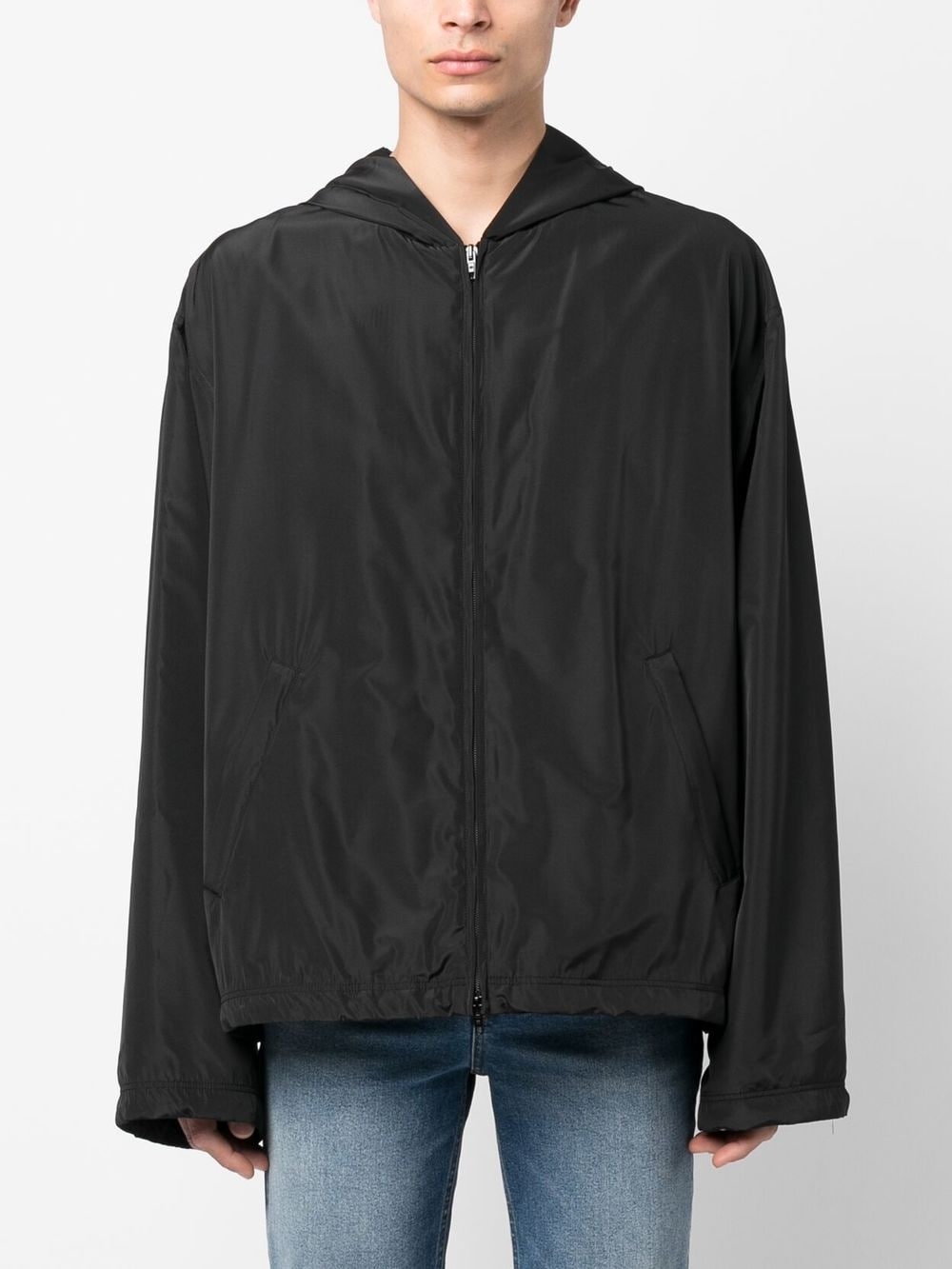 Balenciaga logo-print Hooded Windbreaker