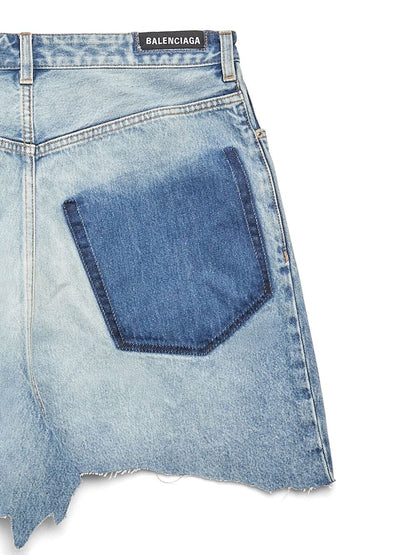 Balenciaga Denim mini skirt in organic cotton