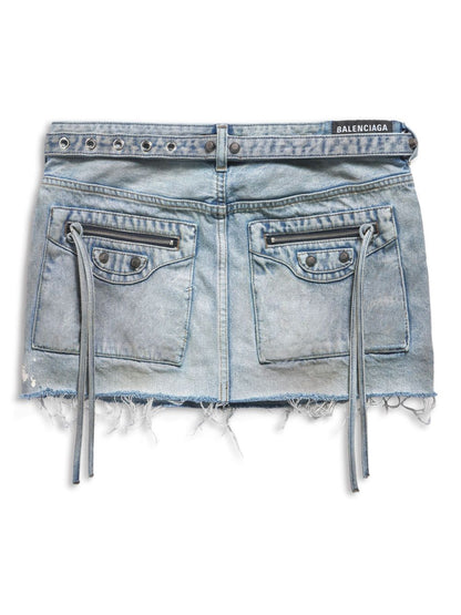 Balenciaga Cagole denim miniskirt