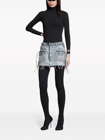 Balenciaga Cagole denim miniskirt