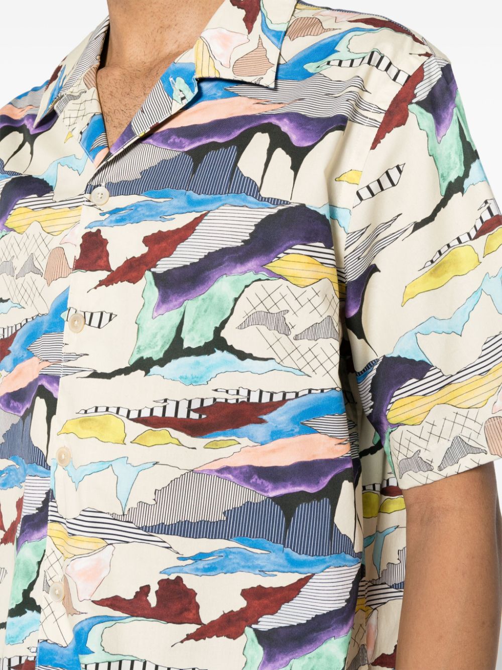 PS By Paul Smith short-sleeve organic-cotton shirt