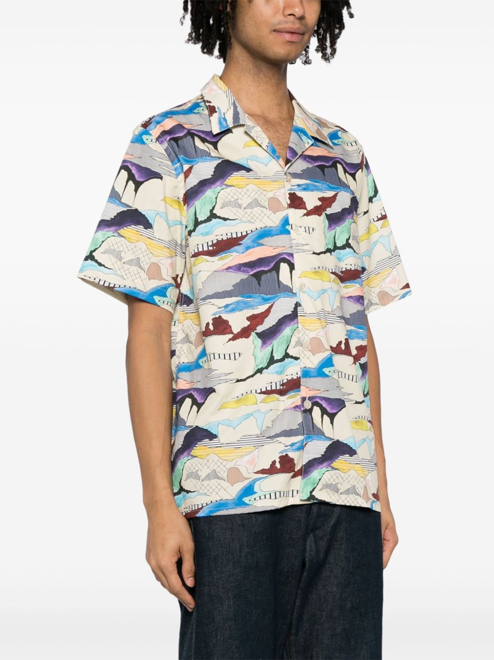 PS By Paul Smith short-sleeve organic-cotton shirt