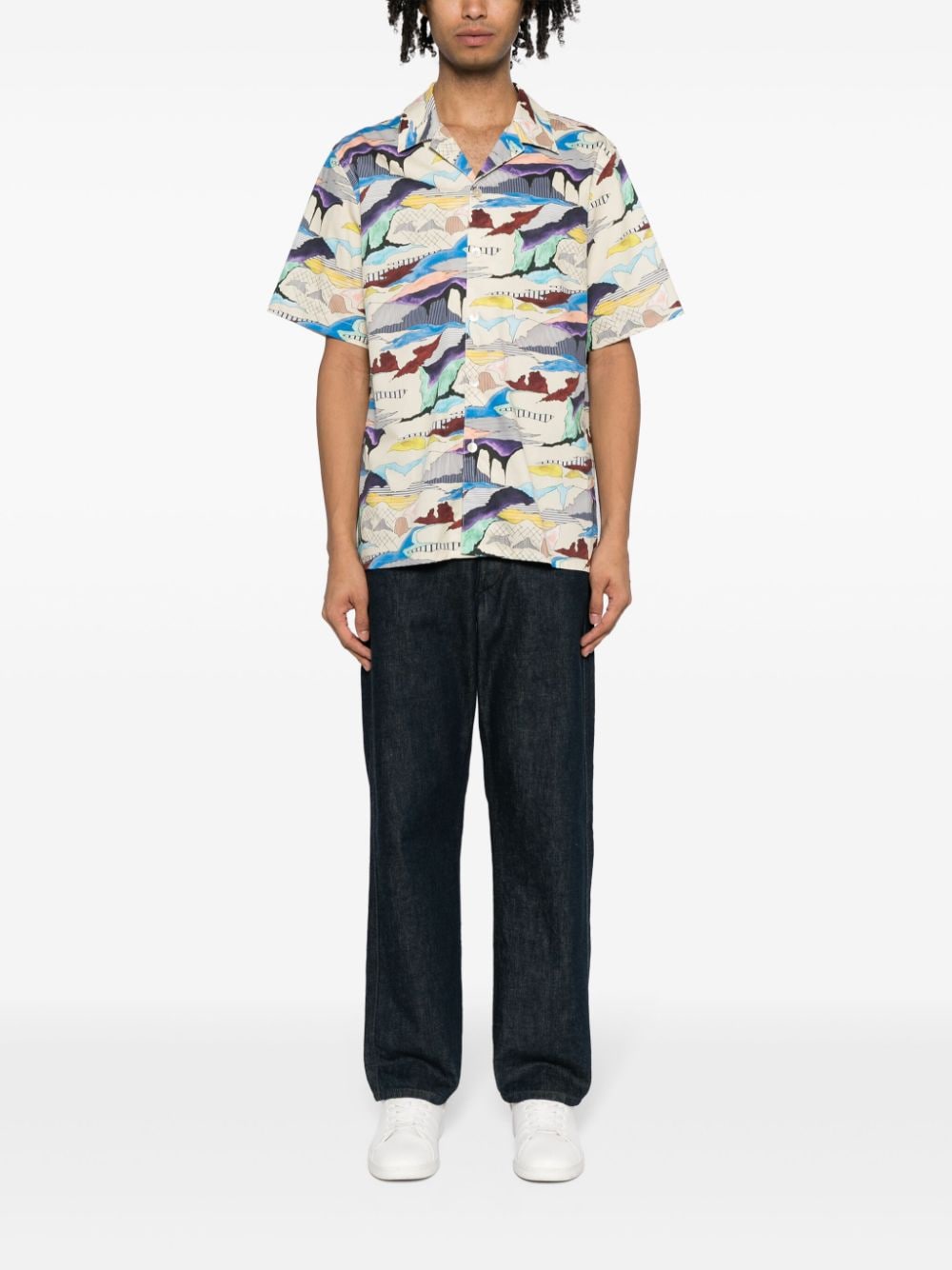 PS By Paul Smith short-sleeve organic-cotton shirt