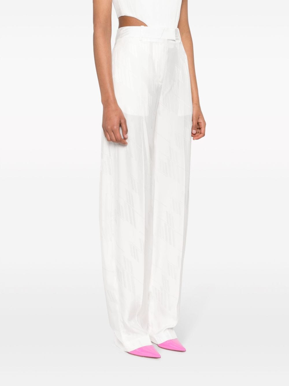 The Attico The Attico Trousers White