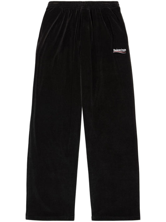 Balenciaga logo embroidered track pants