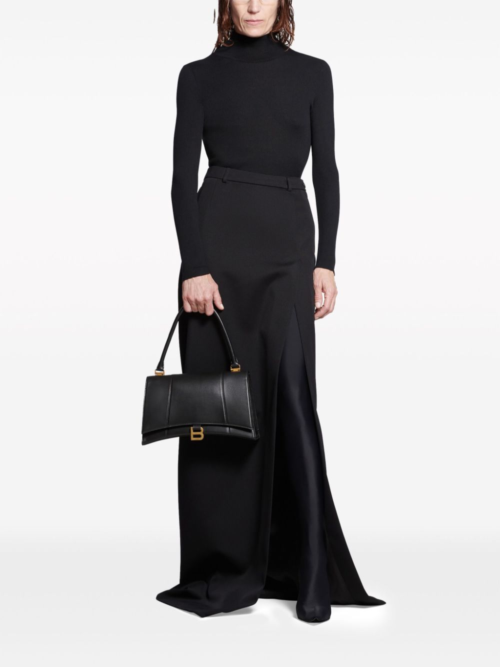 Balenciaga slit tailored maxi skirt