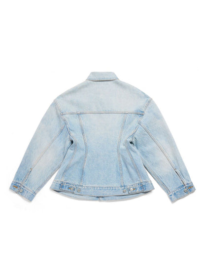 Balenciaga Hourglass silhouette denim jacket