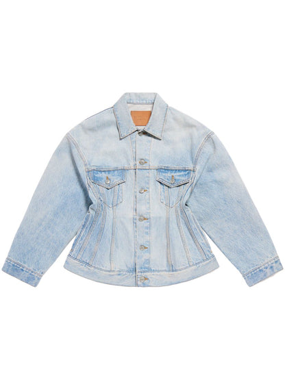 Balenciaga Hourglass silhouette denim jacket