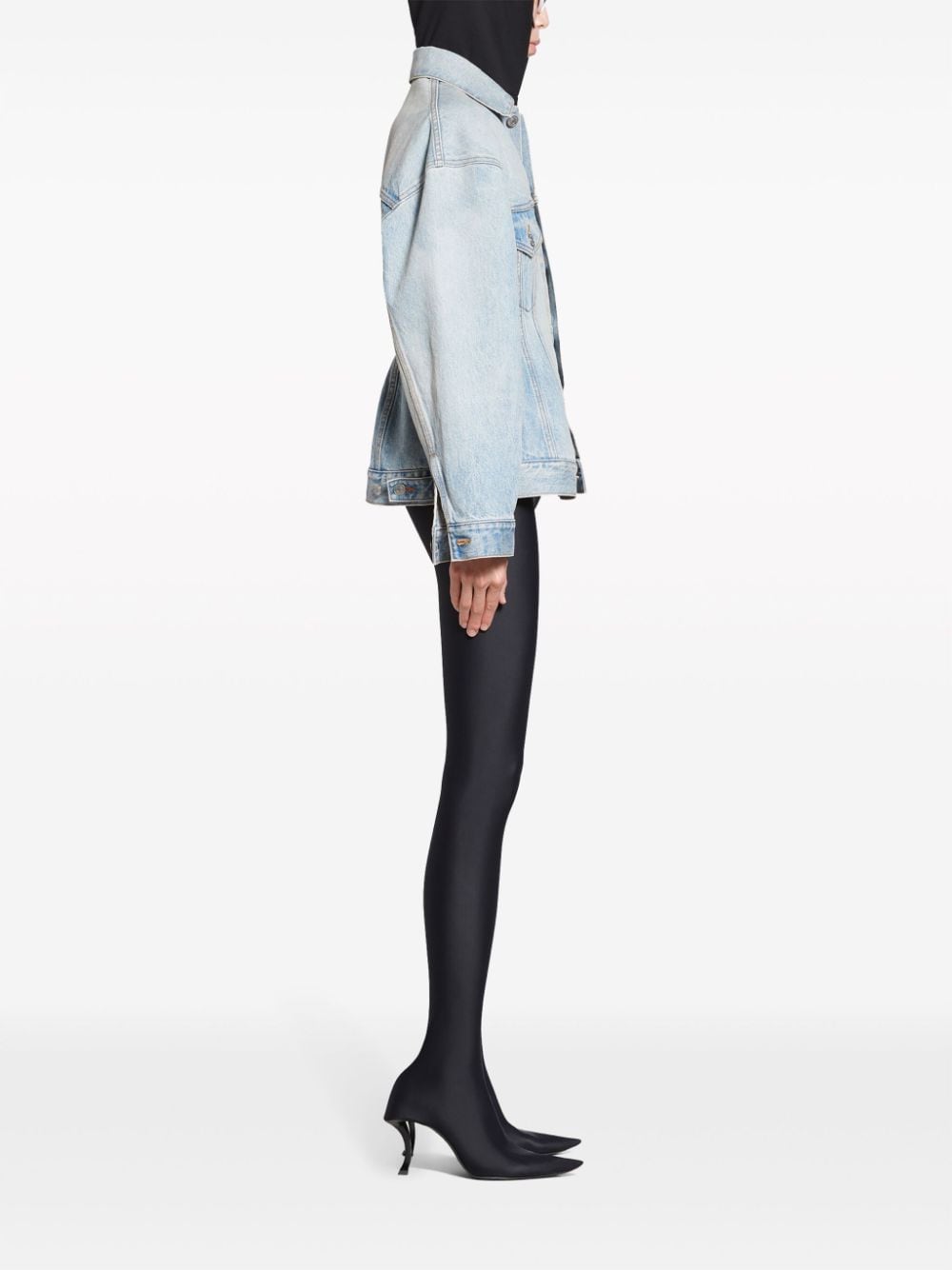 Balenciaga Hourglass silhouette denim jacket