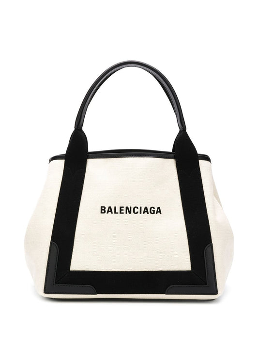 Balenciaga canvas tote with removable pouch