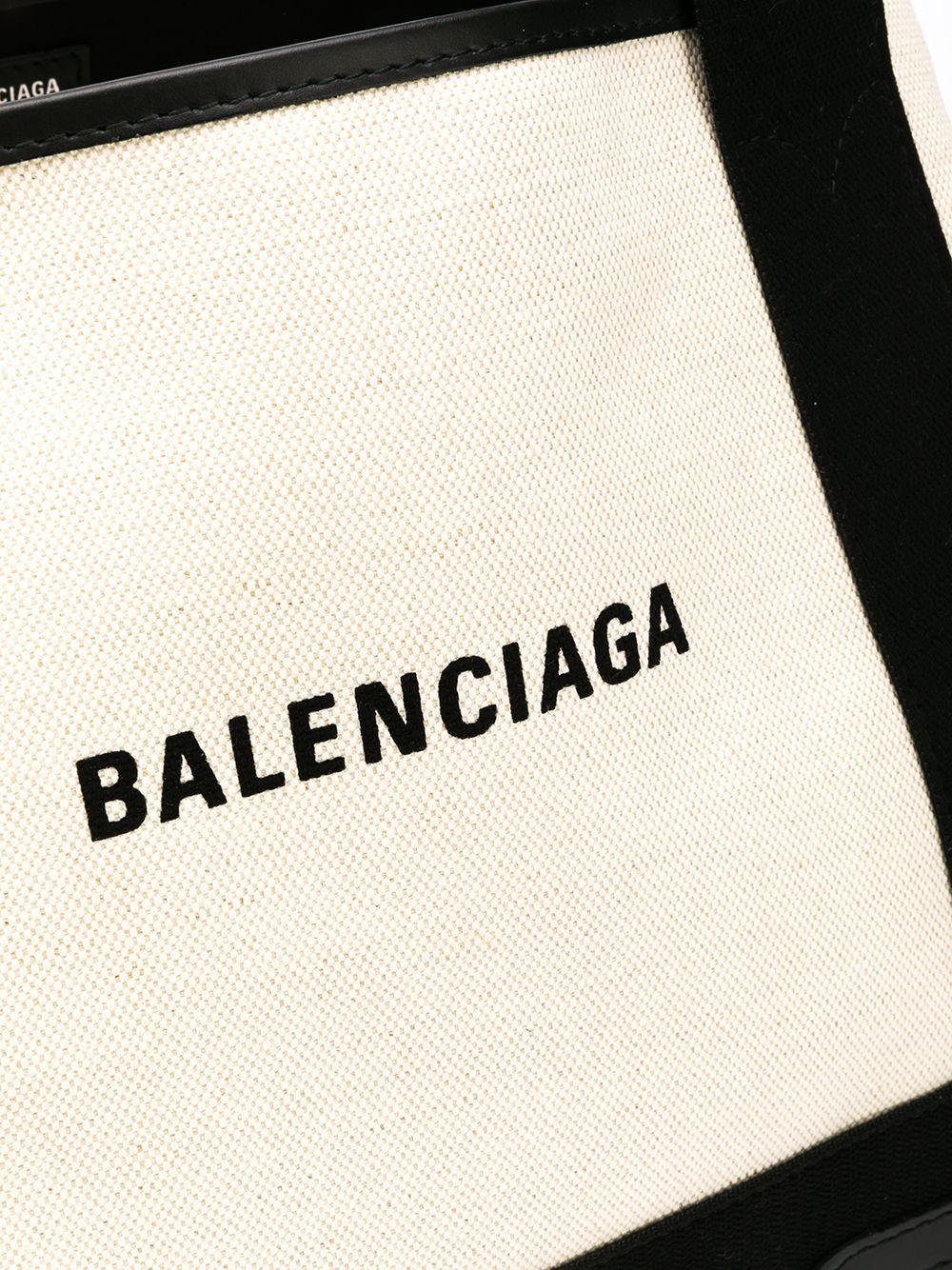 Balenciaga canvas tote with removable pouch