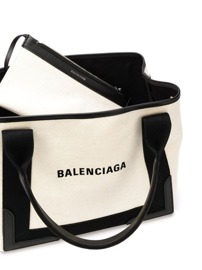 Balenciaga canvas tote with removable pouch